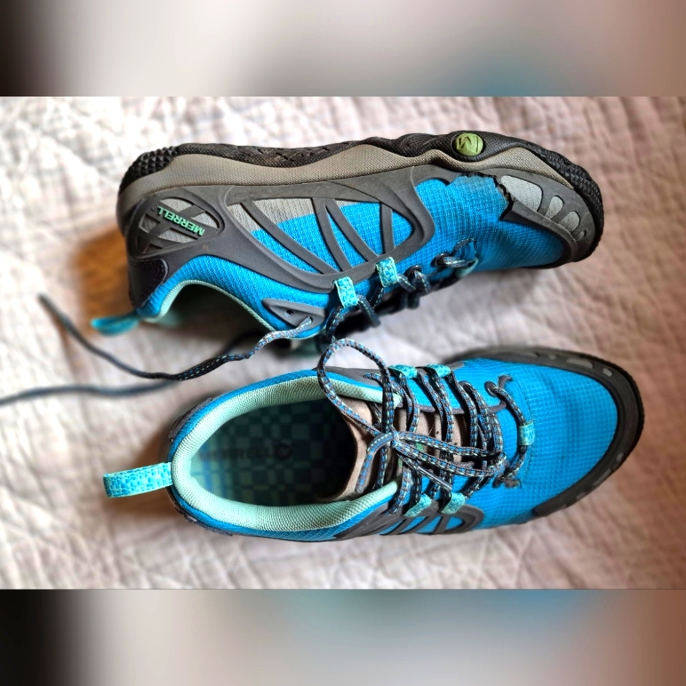 Merrell Blue and Gray Outdoor Shoes